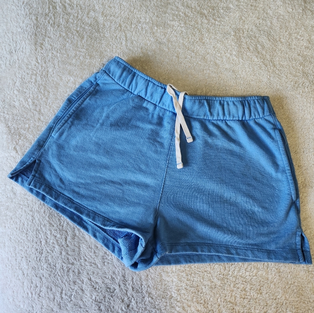 Madewell MWL Blue Athletic Shorts with Elastic Waistband Size Small
